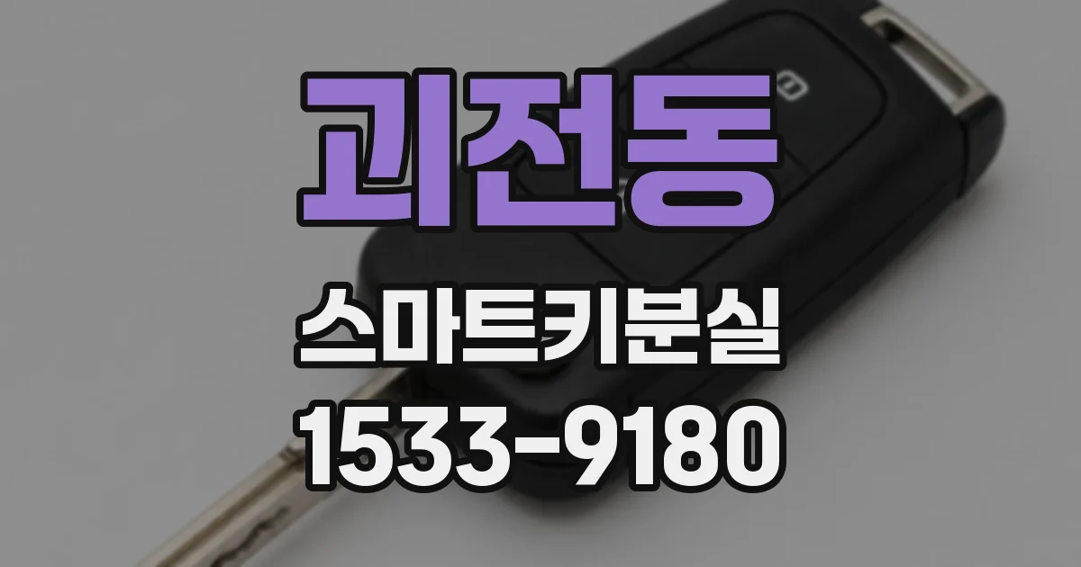 괴전동 스마트키분실