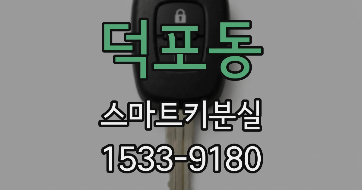 덕포동 스마트키분실