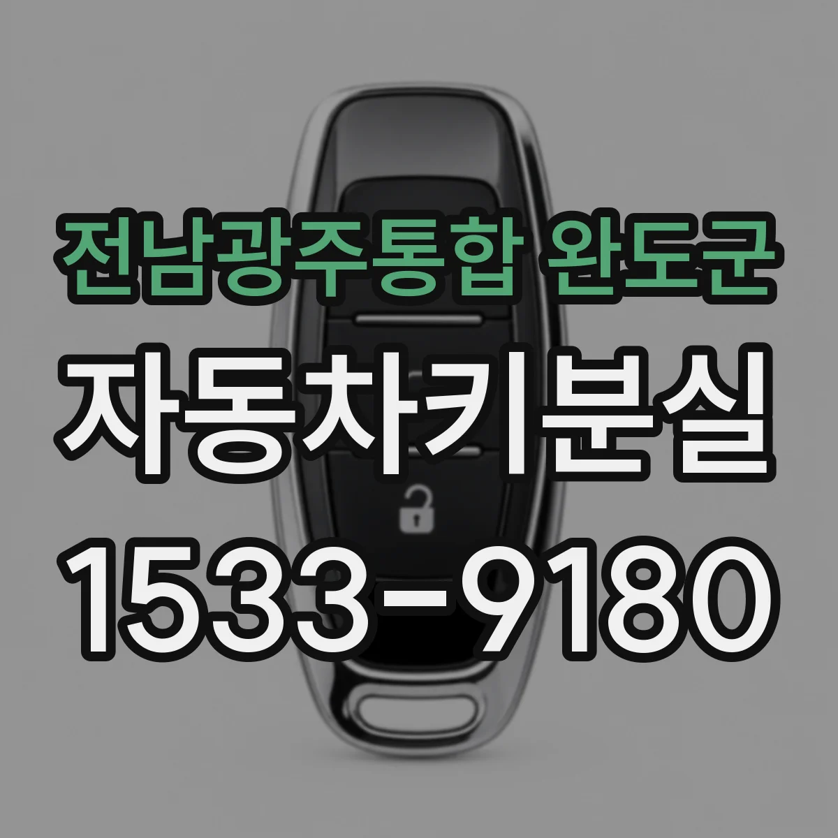 전남광주통합 완도군 자동차키분실