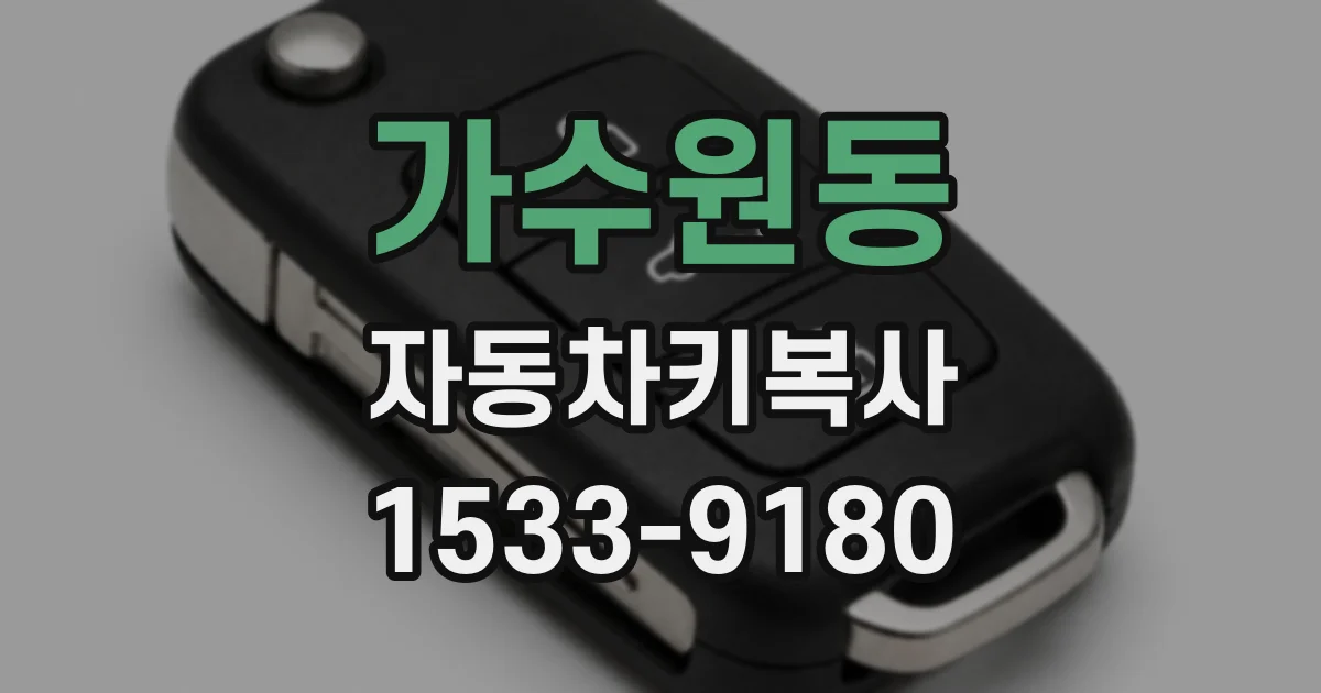 가수원동 자동차키복사