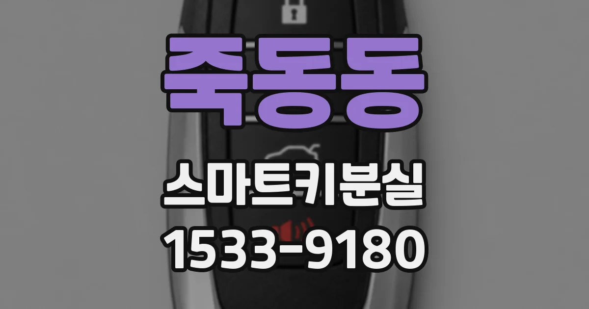 죽동동 스마트키분실