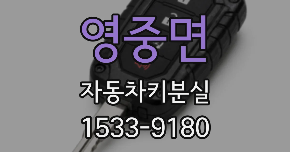 영중면 자동차키분실