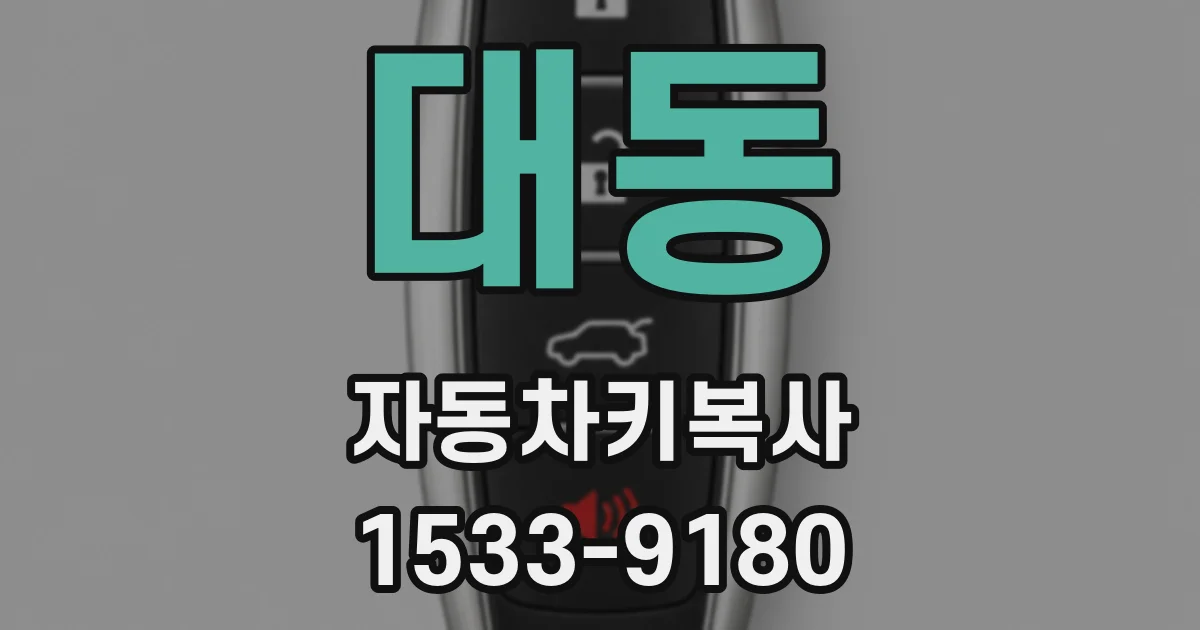 대동 자동차키복사