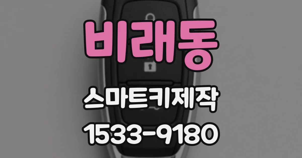 비래동 스마트키제작