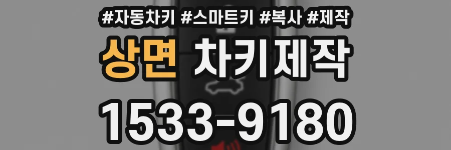 상면 차키제작