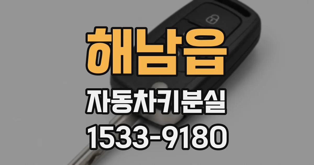 해남읍 자동차키분실