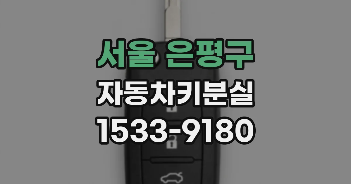 서울 은평구 자동차키분실
