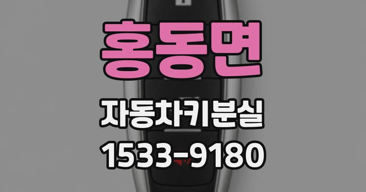 홍동면 자동차키분실