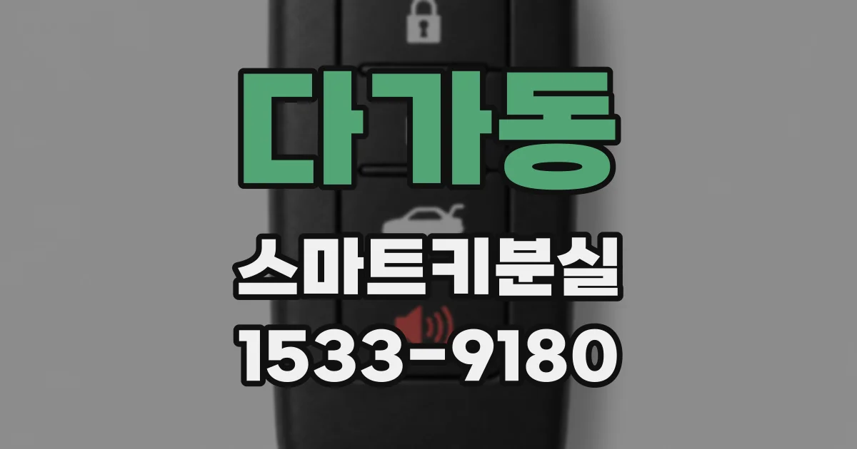 다가동 스마트키분실