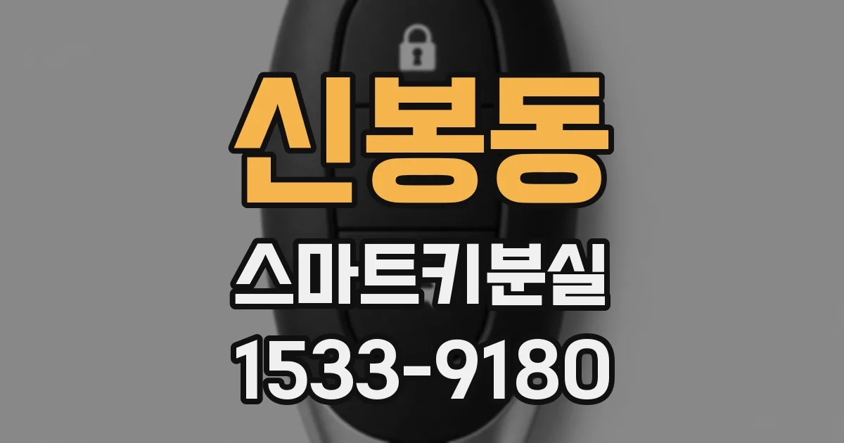 신봉동 스마트키분실