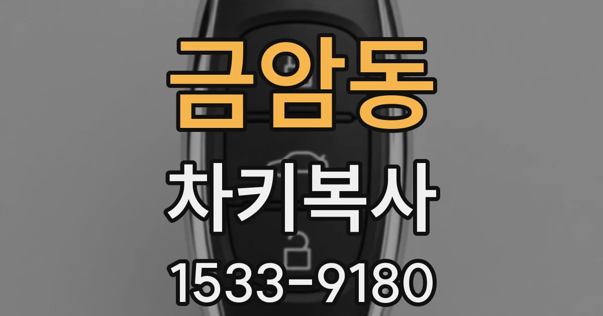 금암동 차키복사