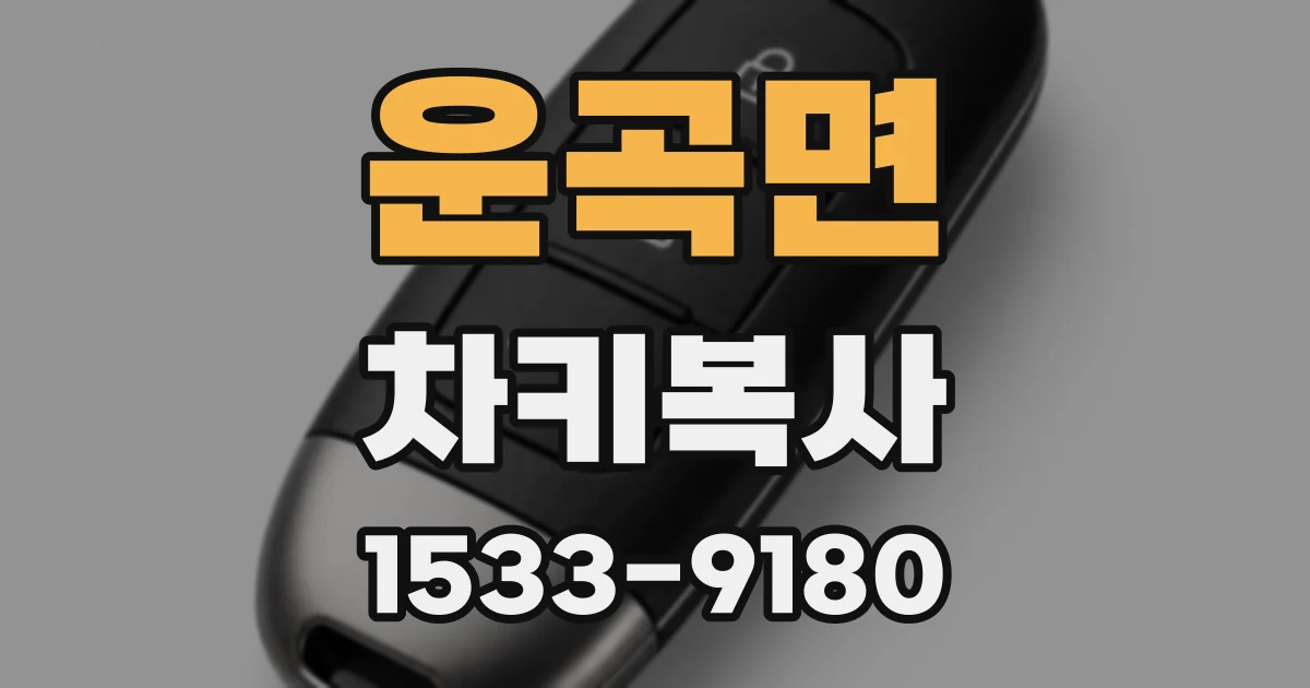운곡면 차키복사