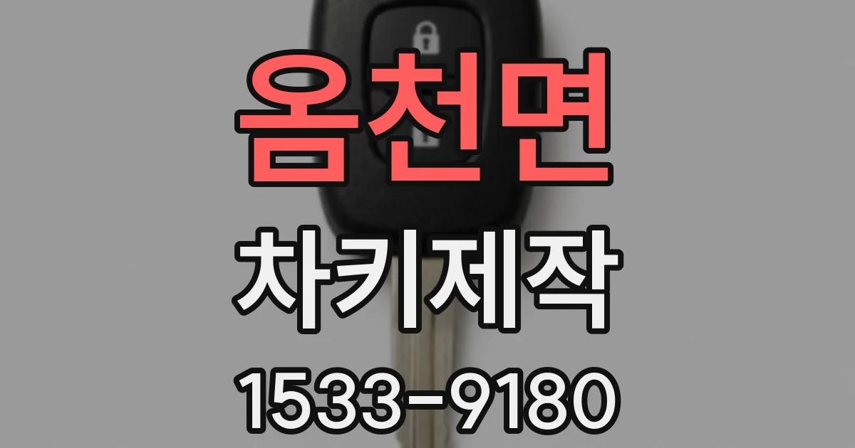 옴천면 차키제작