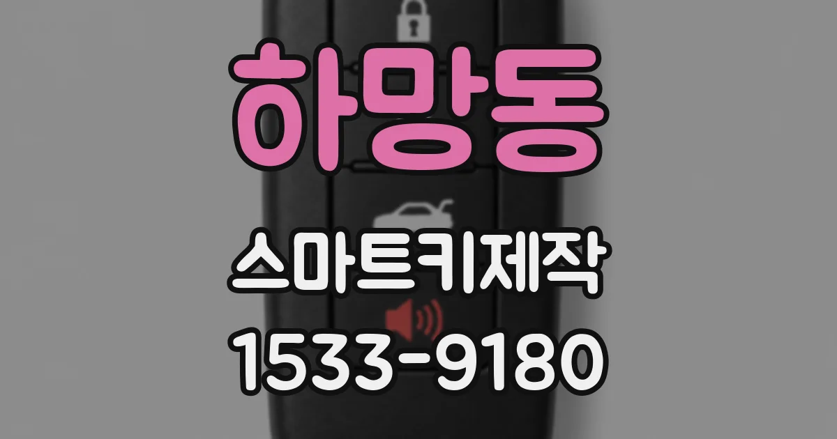 하망동 스마트키제작