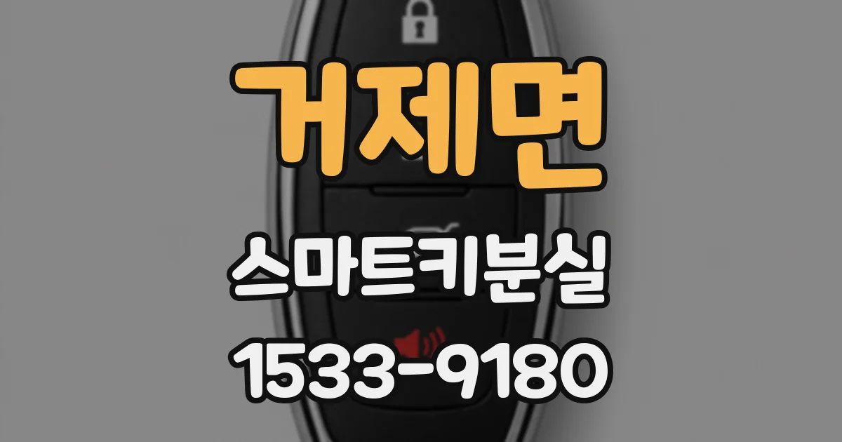 거제면 스마트키분실