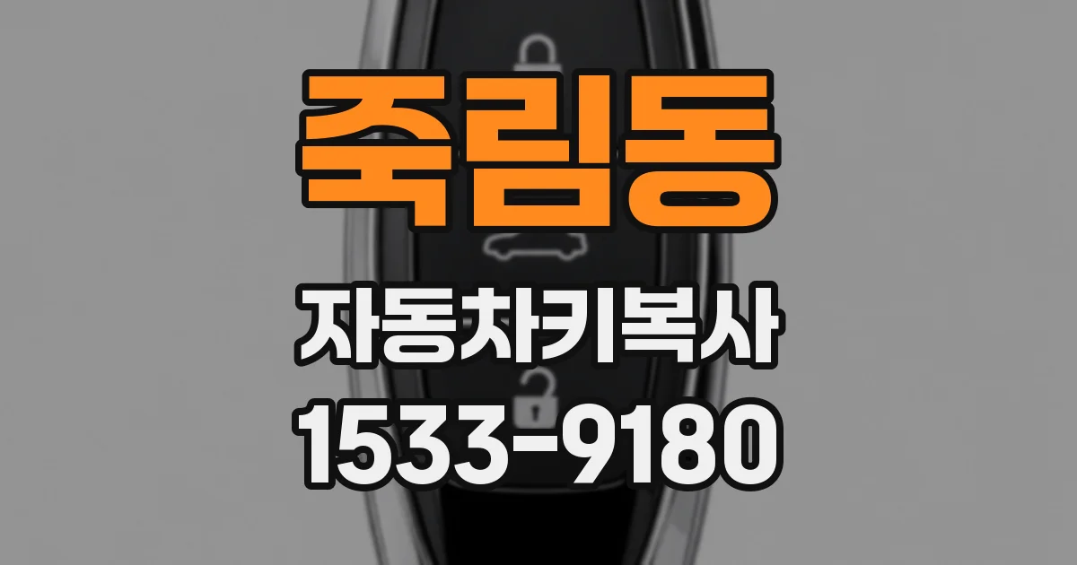 죽림동 자동차키복사
