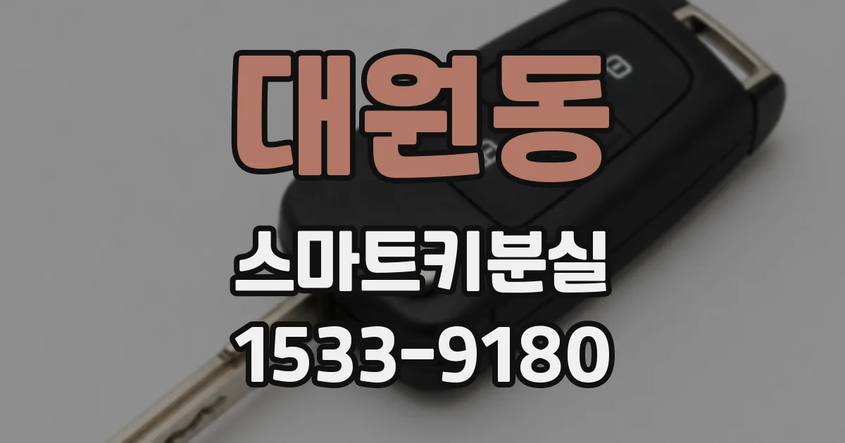 대원동 스마트키분실