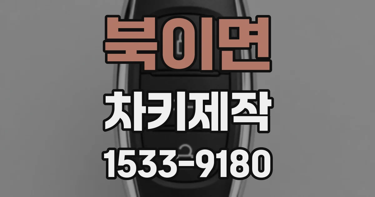 북이면 차키제작