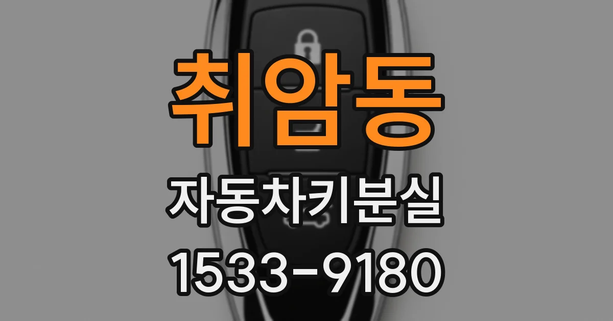 취암동 자동차키분실