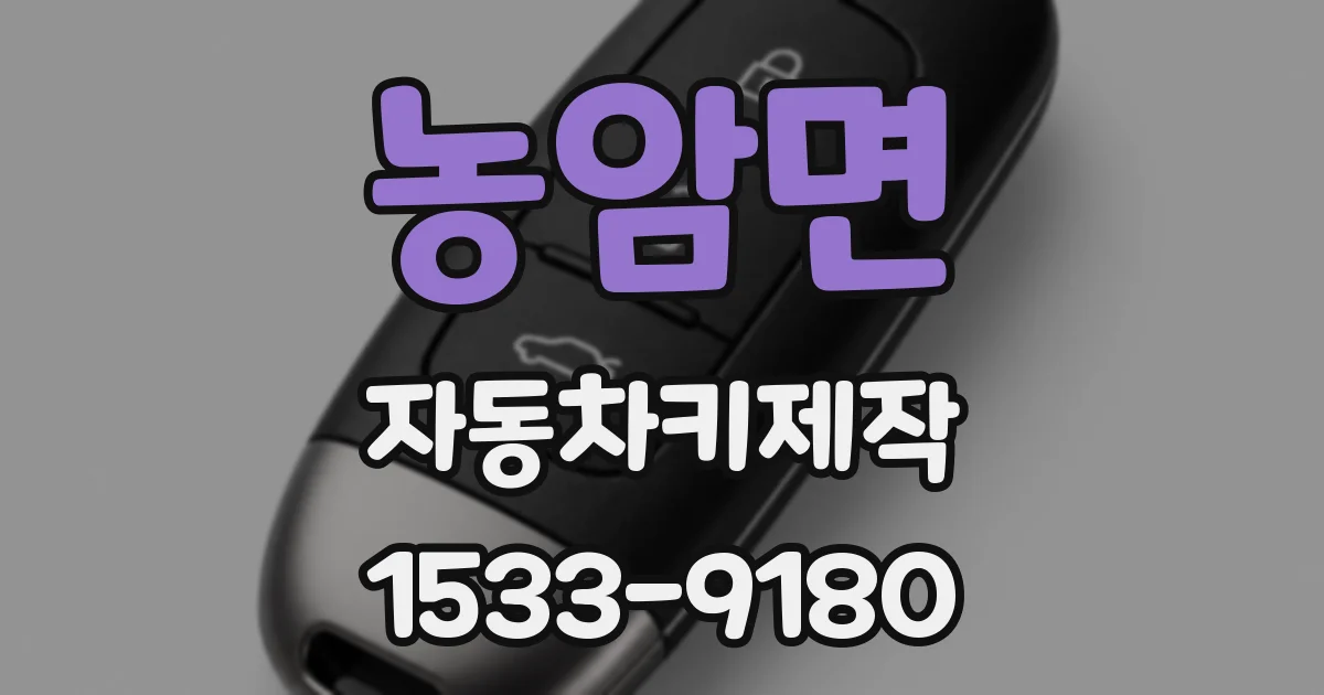 농암면 자동차키제작