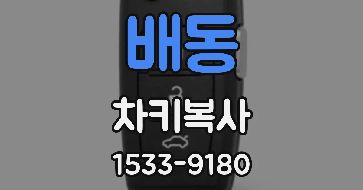 배동 차키복사