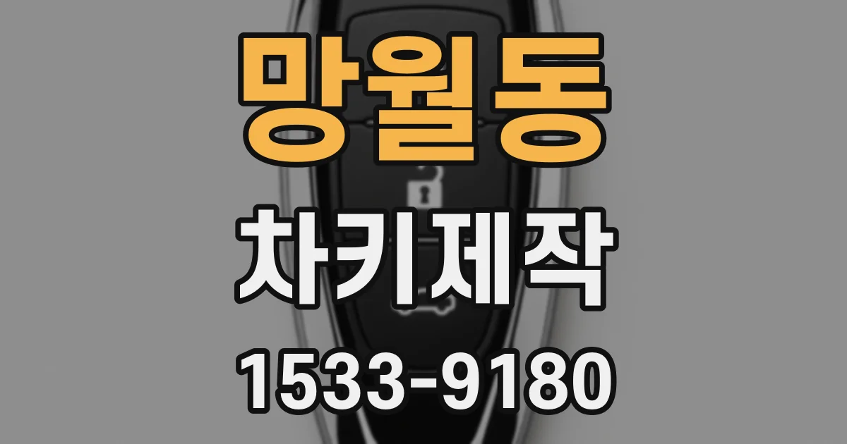 망월동 차키제작