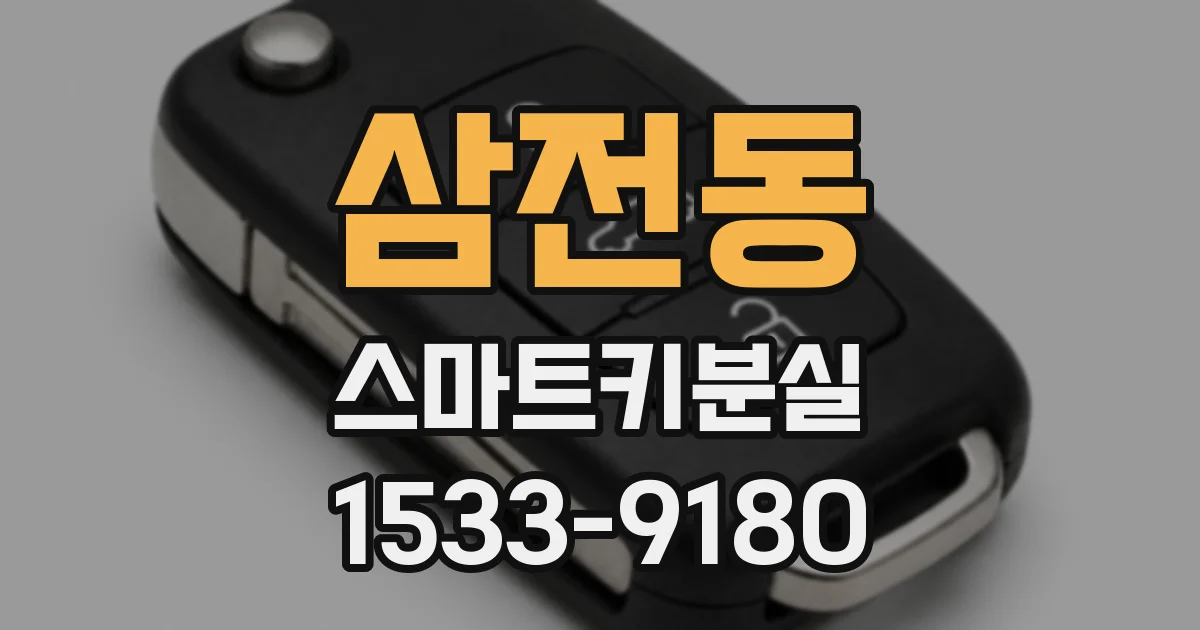 삼전동 스마트키분실