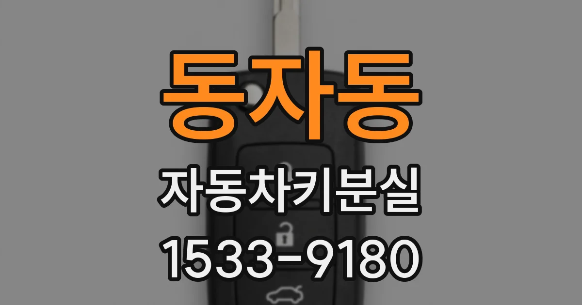 동자동 자동차키분실