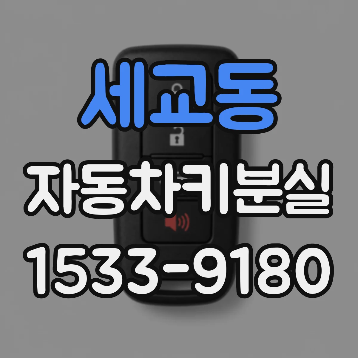 세교동 자동차키분실