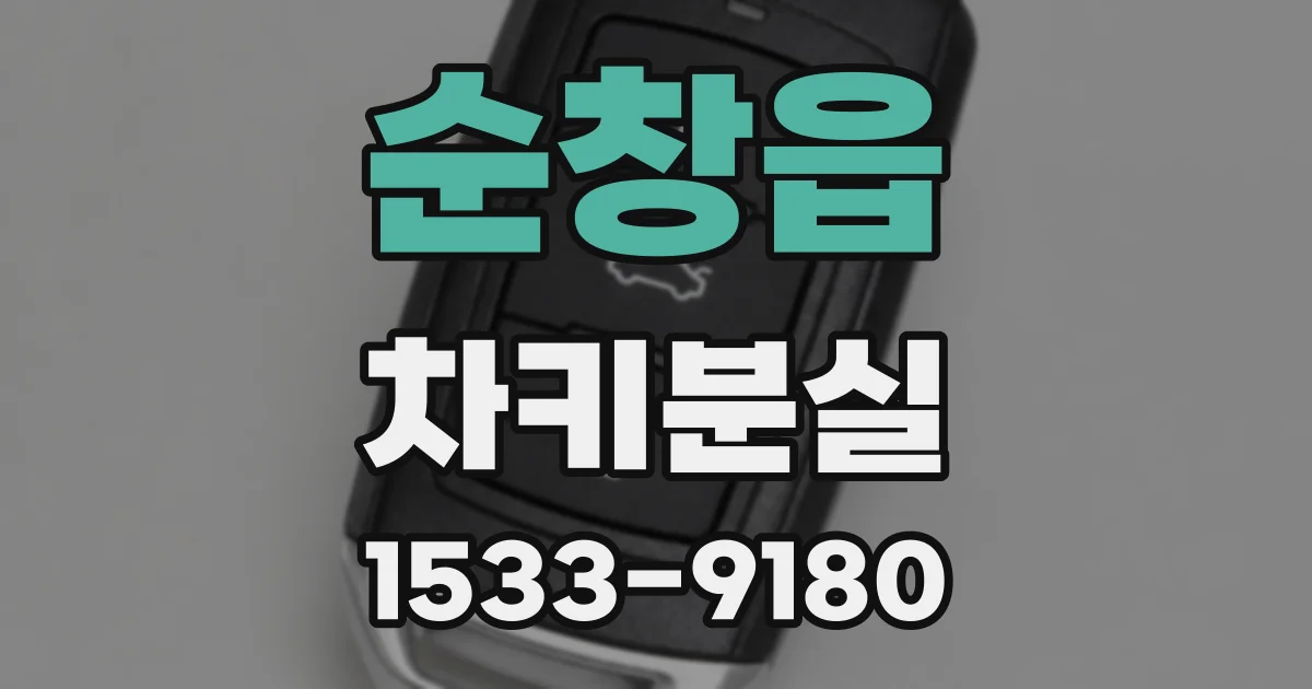 순창읍 차키분실