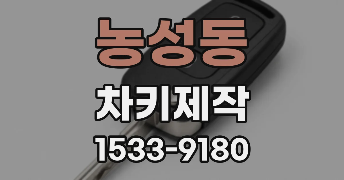 농성동 차키제작