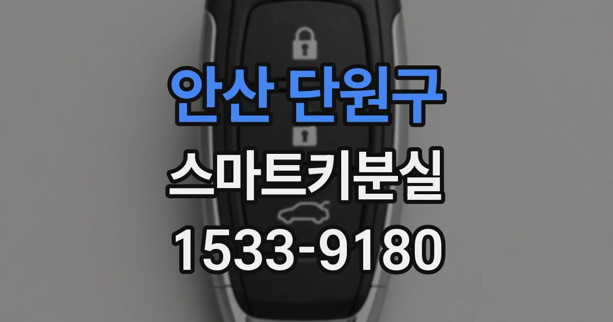 안산 단원구 스마트키분실