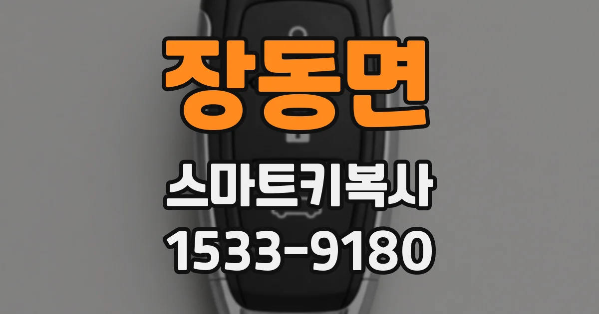 장동면 스마트키복사