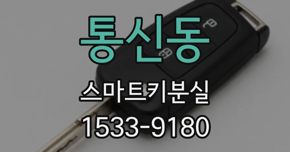 통신동 스마트키분실