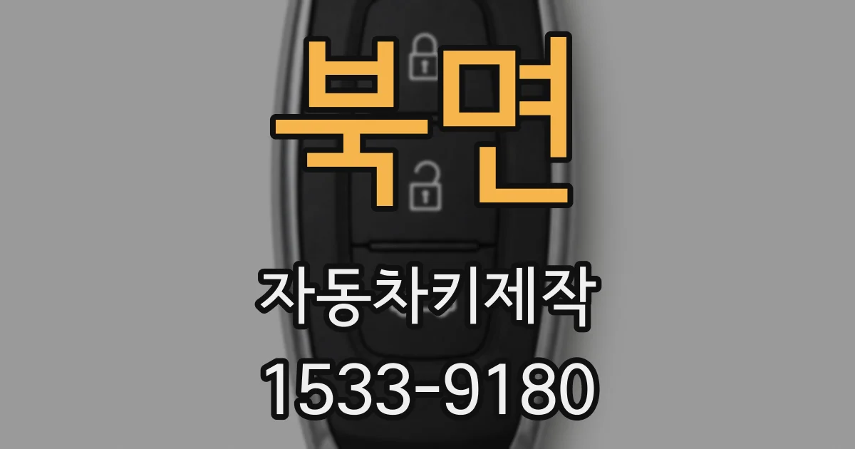 북면 자동차키제작