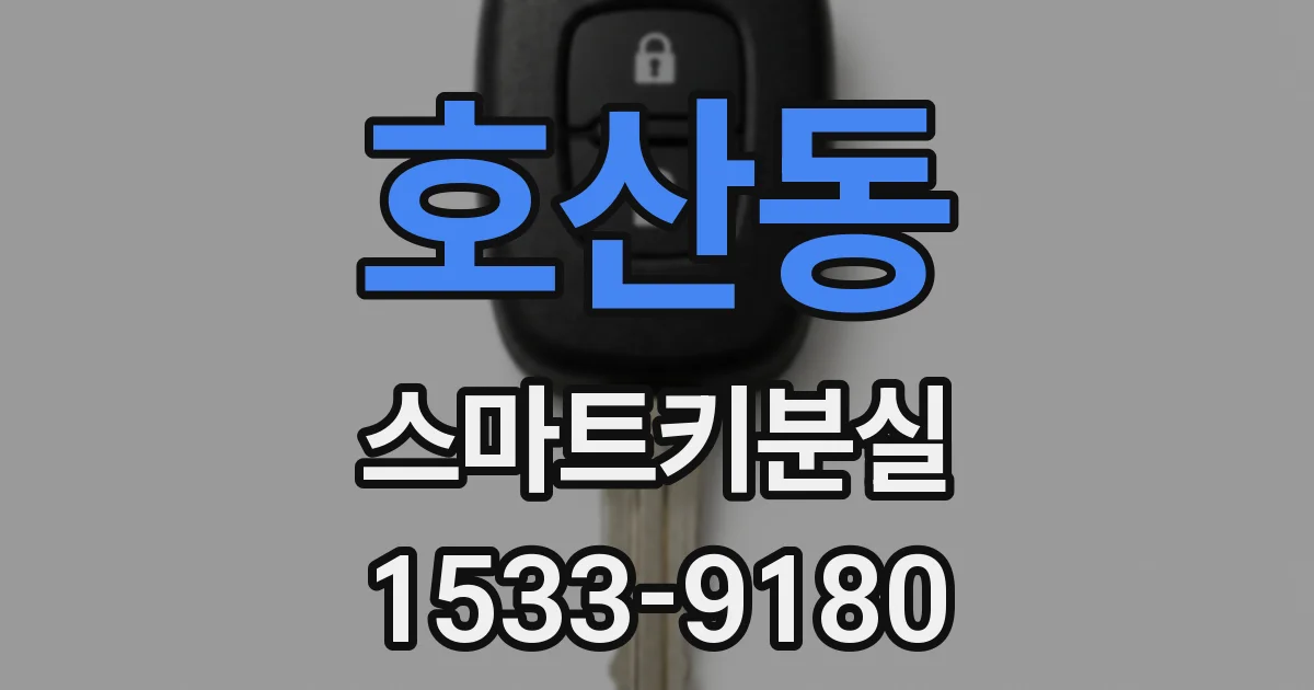 호산동 스마트키분실