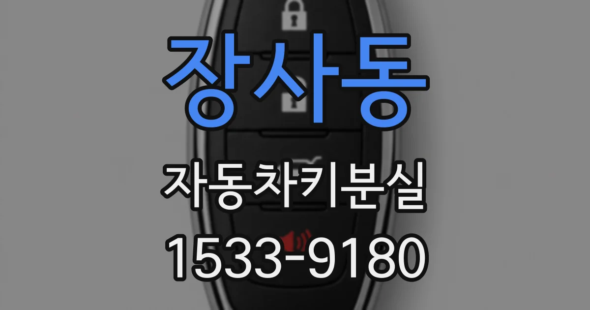 장사동 자동차키분실