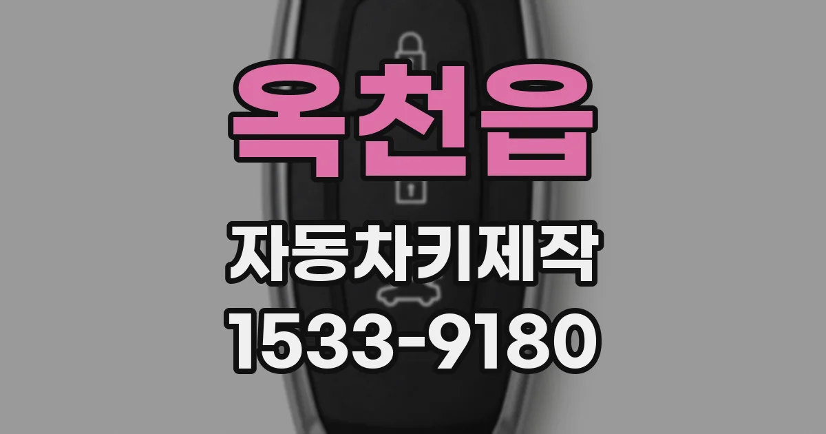 옥천읍 자동차키제작