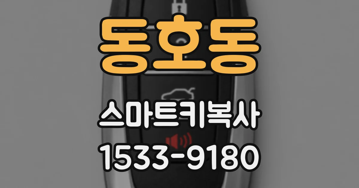 동호동 스마트키복사
