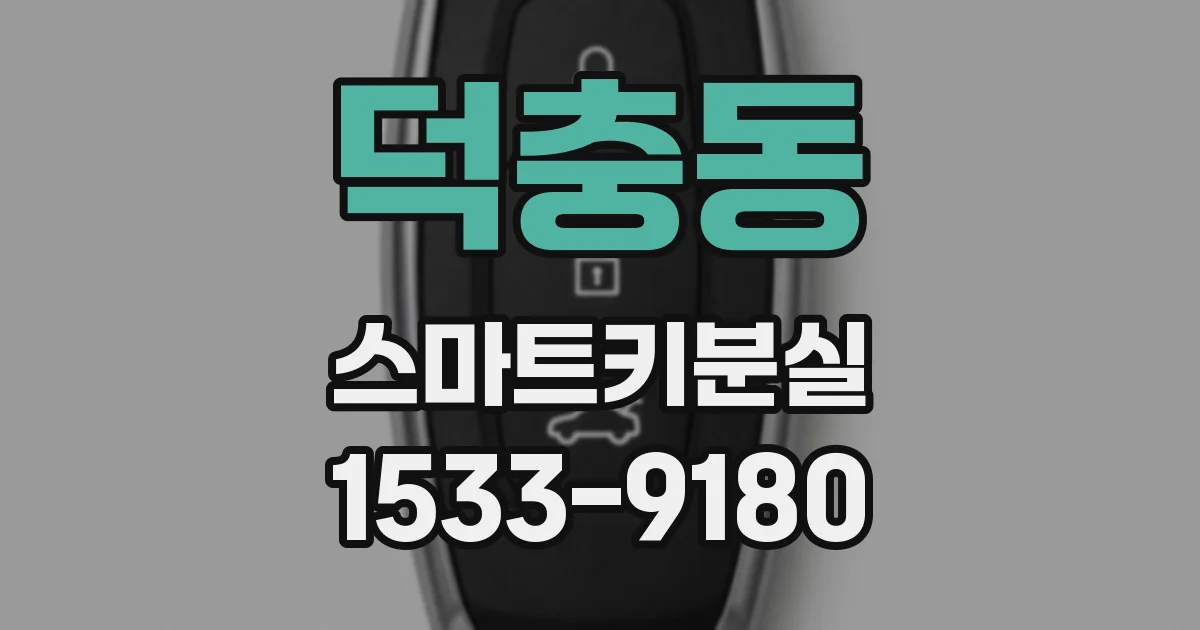 덕충동 스마트키분실