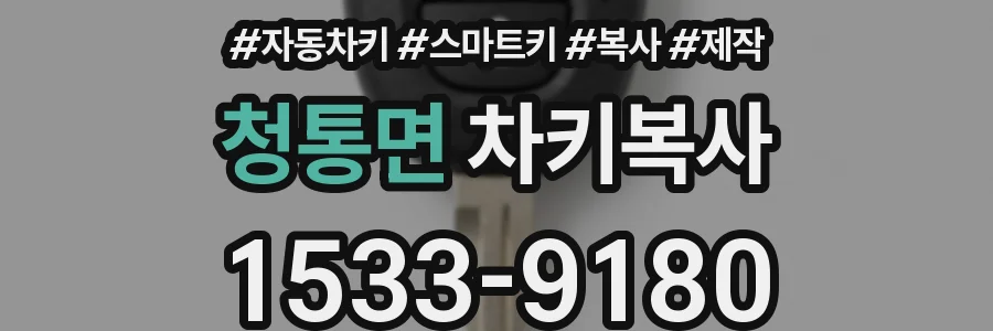 청통면 차키복사