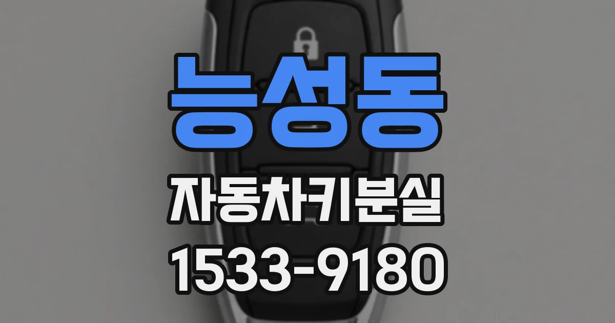 능성동 자동차키분실