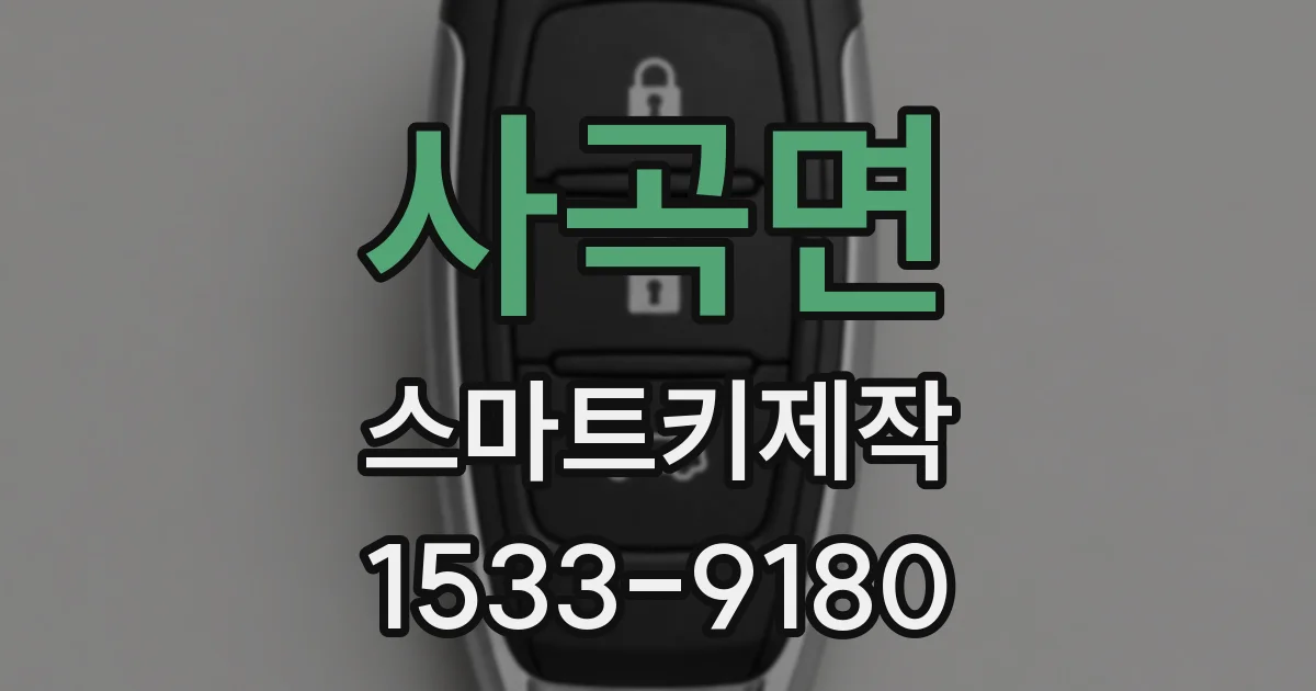 사곡면 스마트키제작