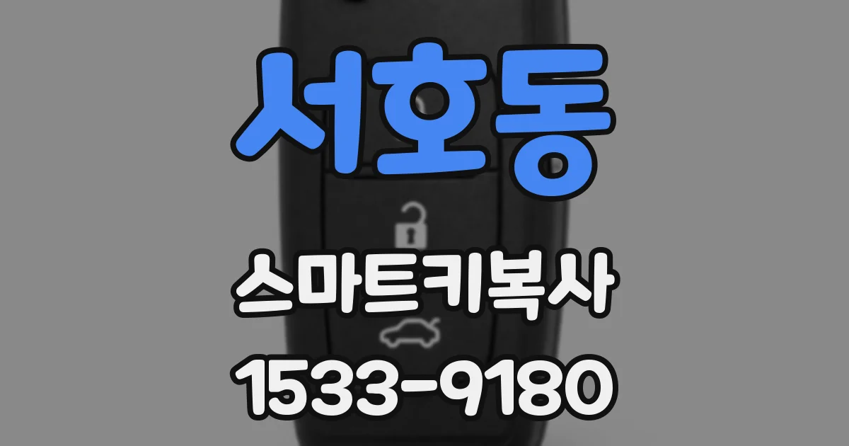 서호동 스마트키복사