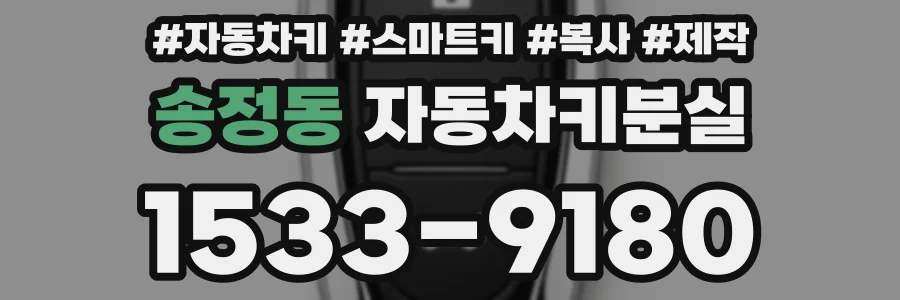 송정동 자동차키분실