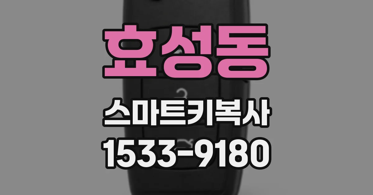 효성동 스마트키복사