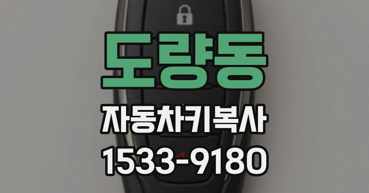 도량동 자동차키복사