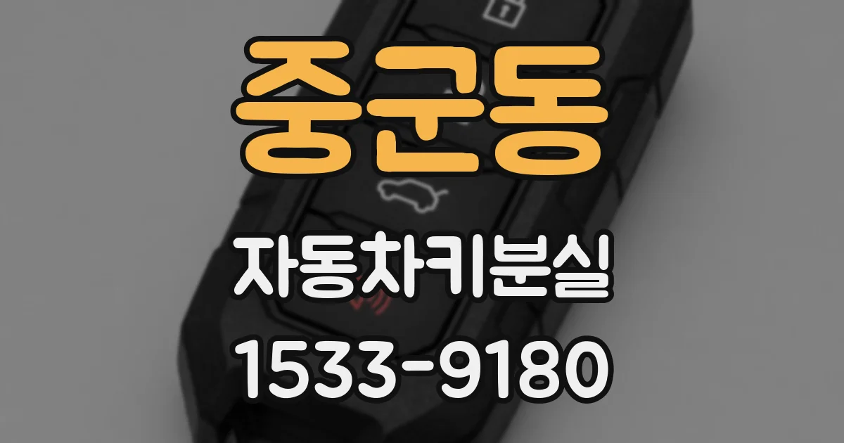 중군동 자동차키분실
