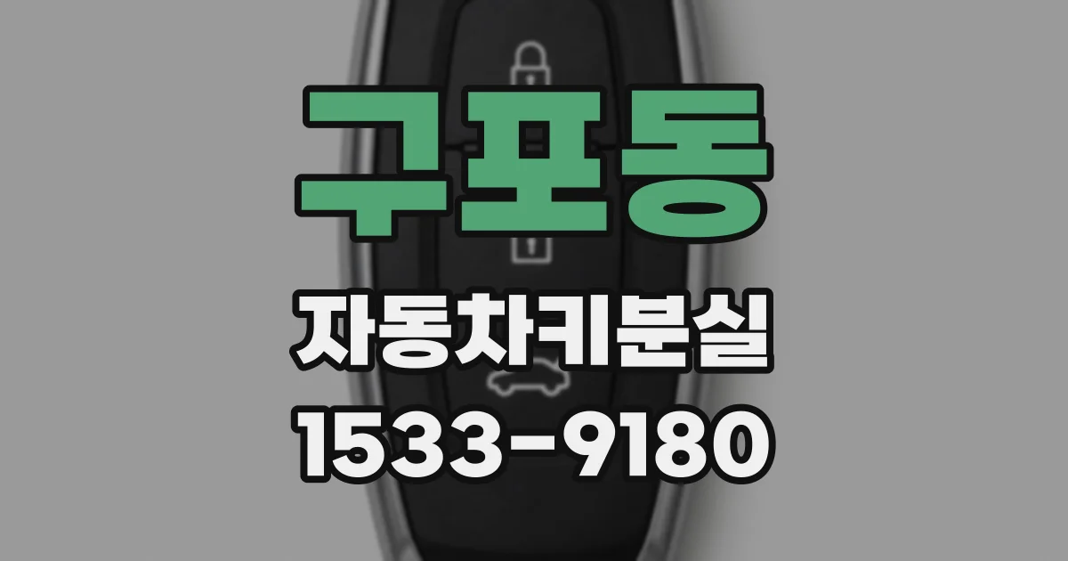 구포동 자동차키분실