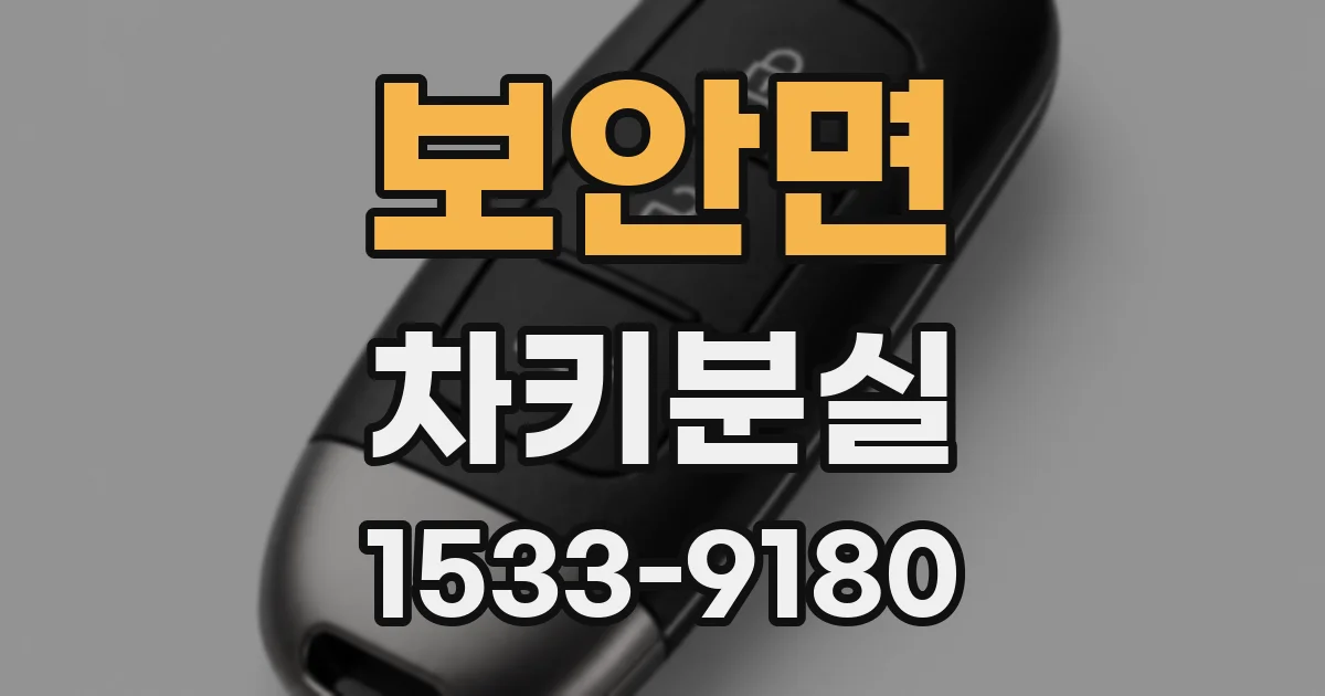 보안면 차키분실
